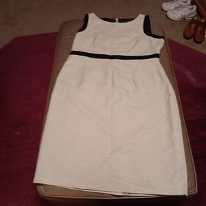 Gray and black dress